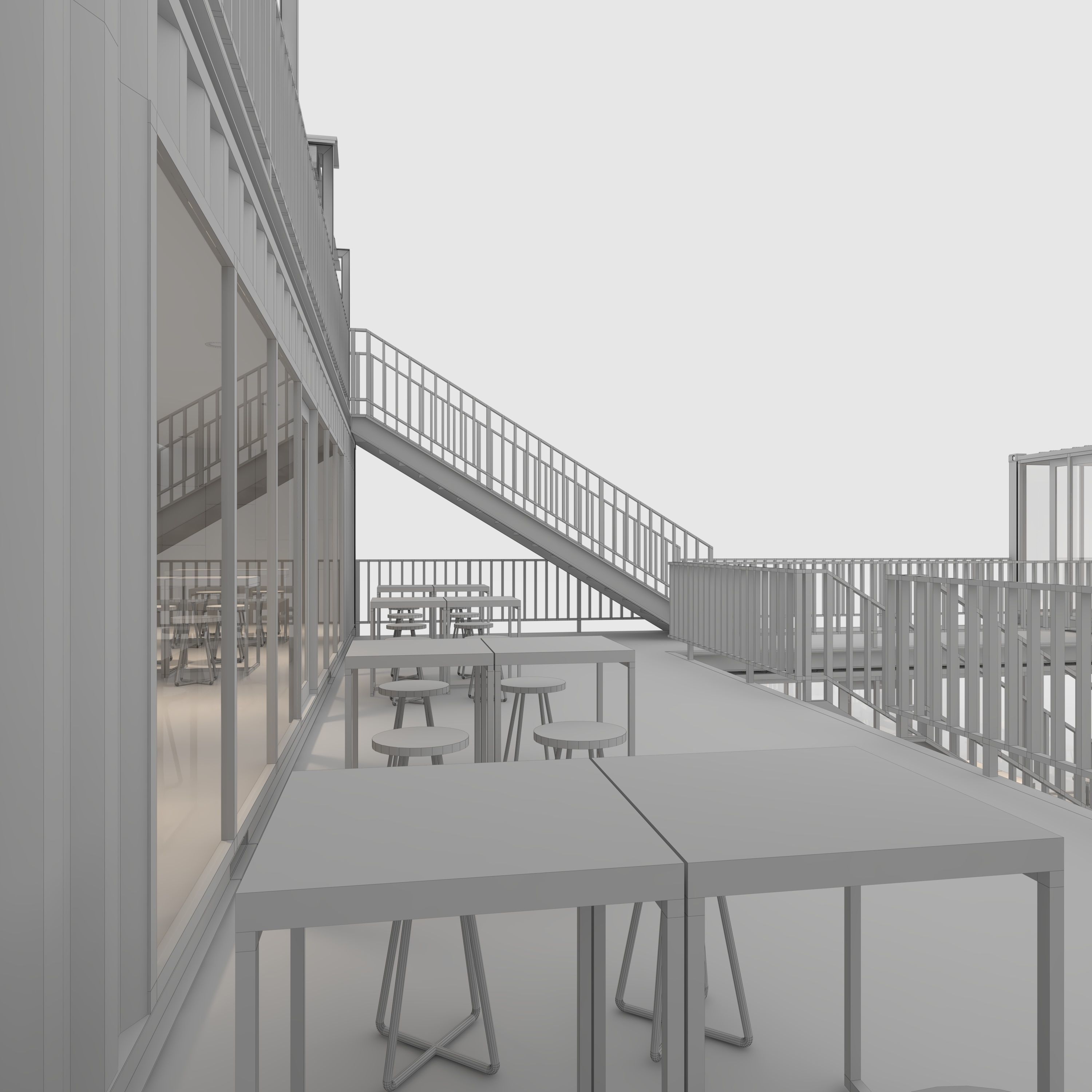 Container Cafe 3 3D model_37