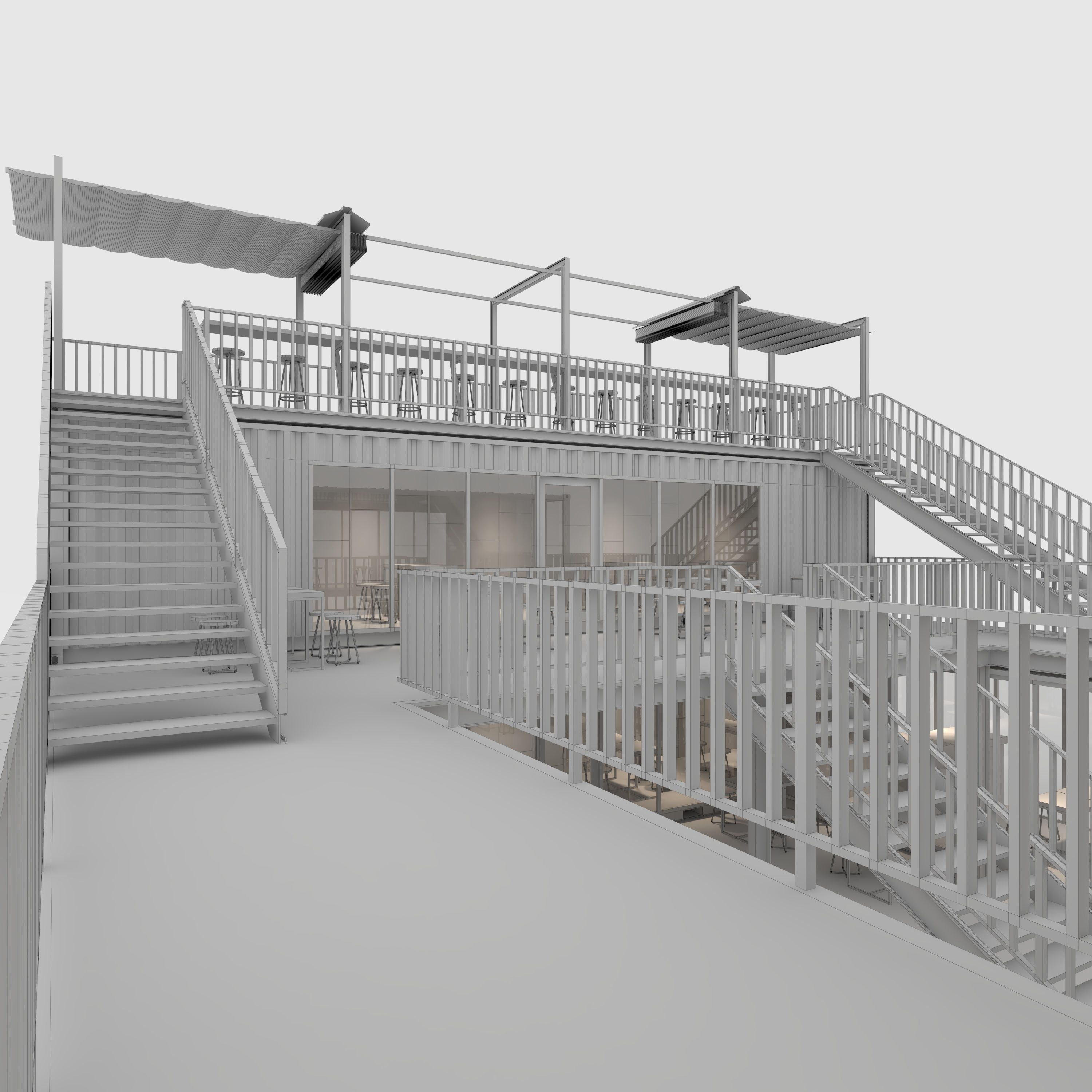 Container Cafe 3 3D model_33