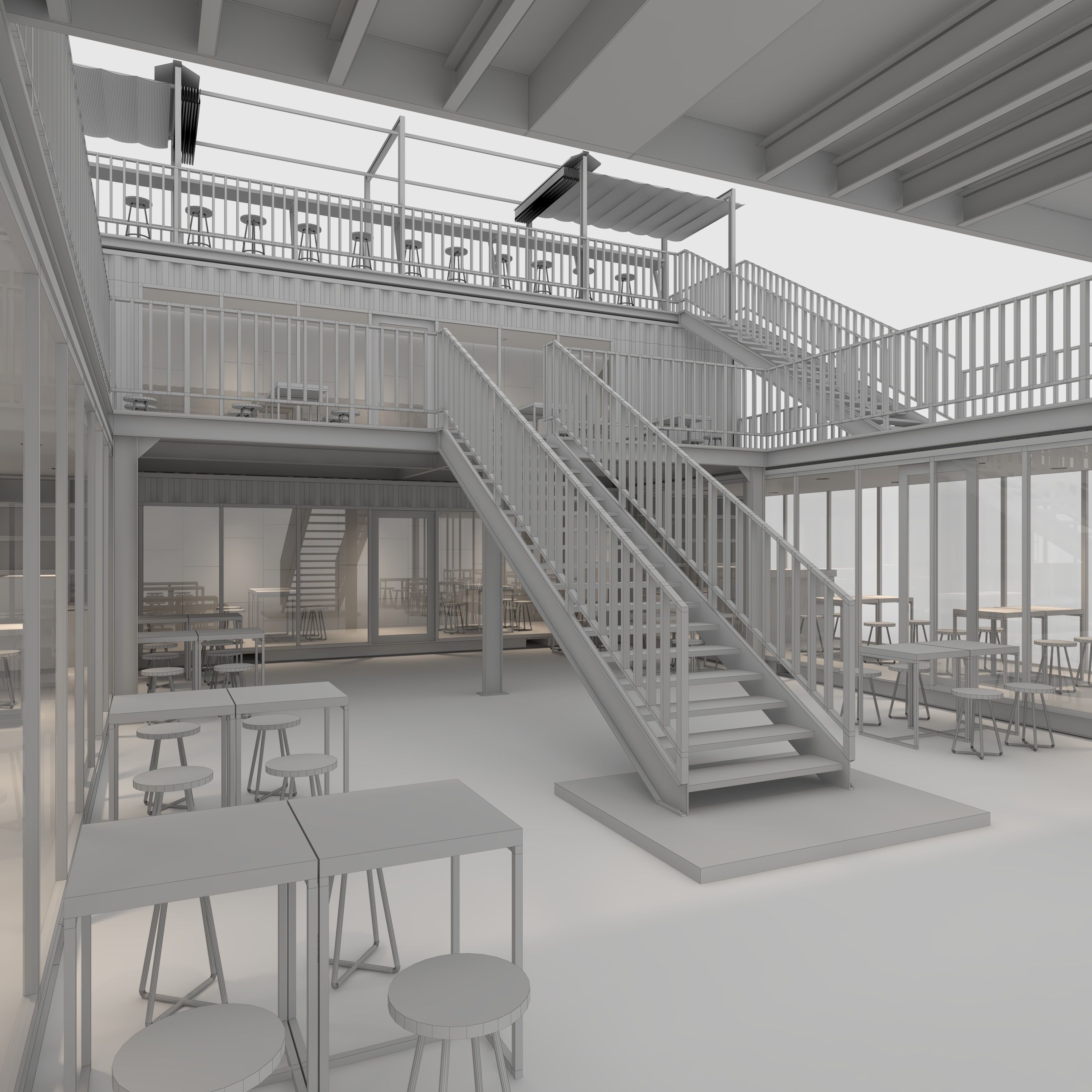 Container Cafe 3 3D model_21