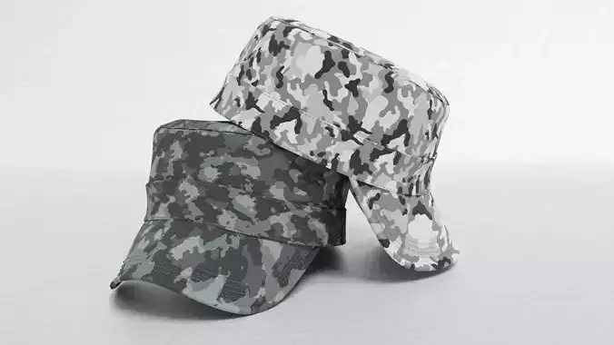 Military camouflage cap