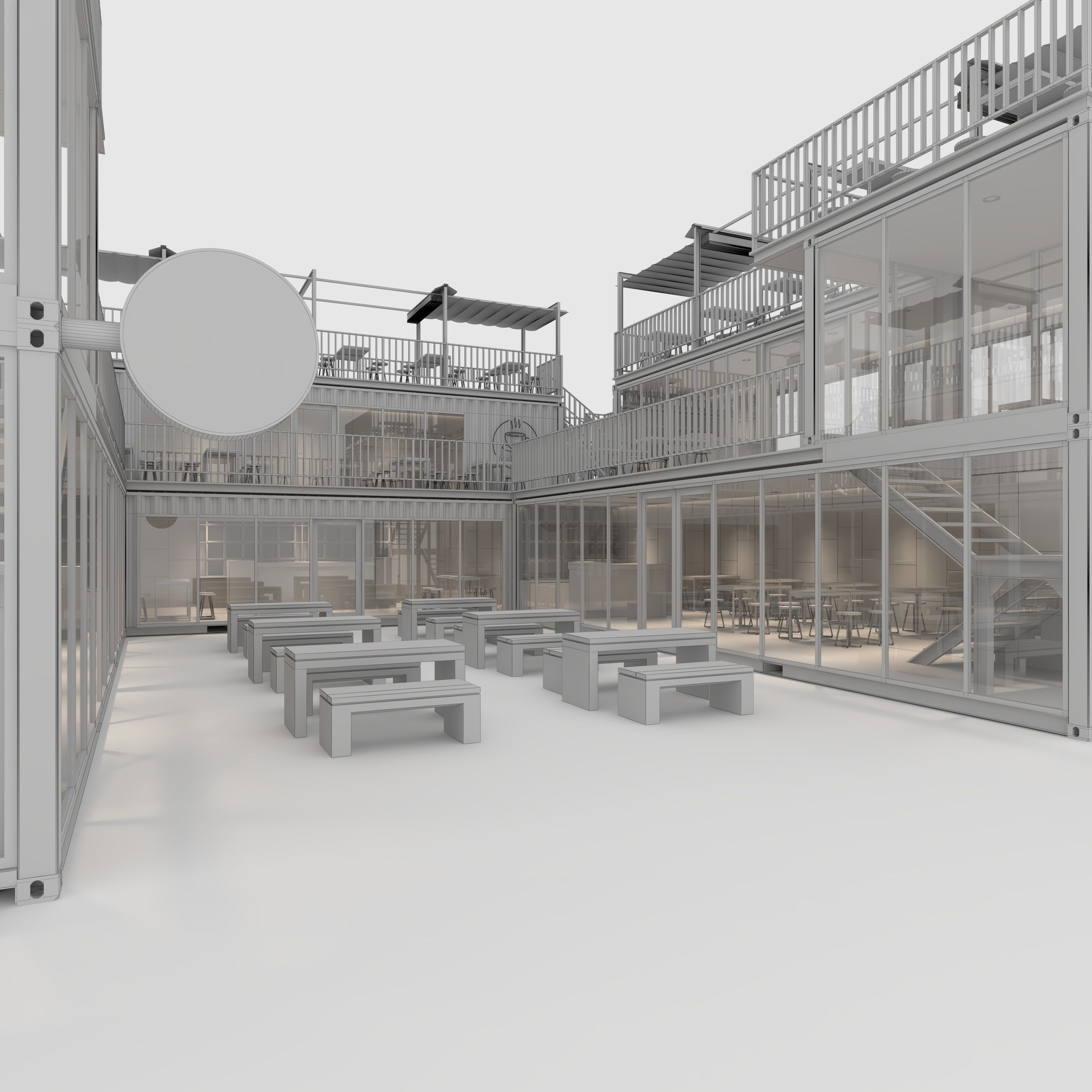 Container Cafe 4 3D model_9