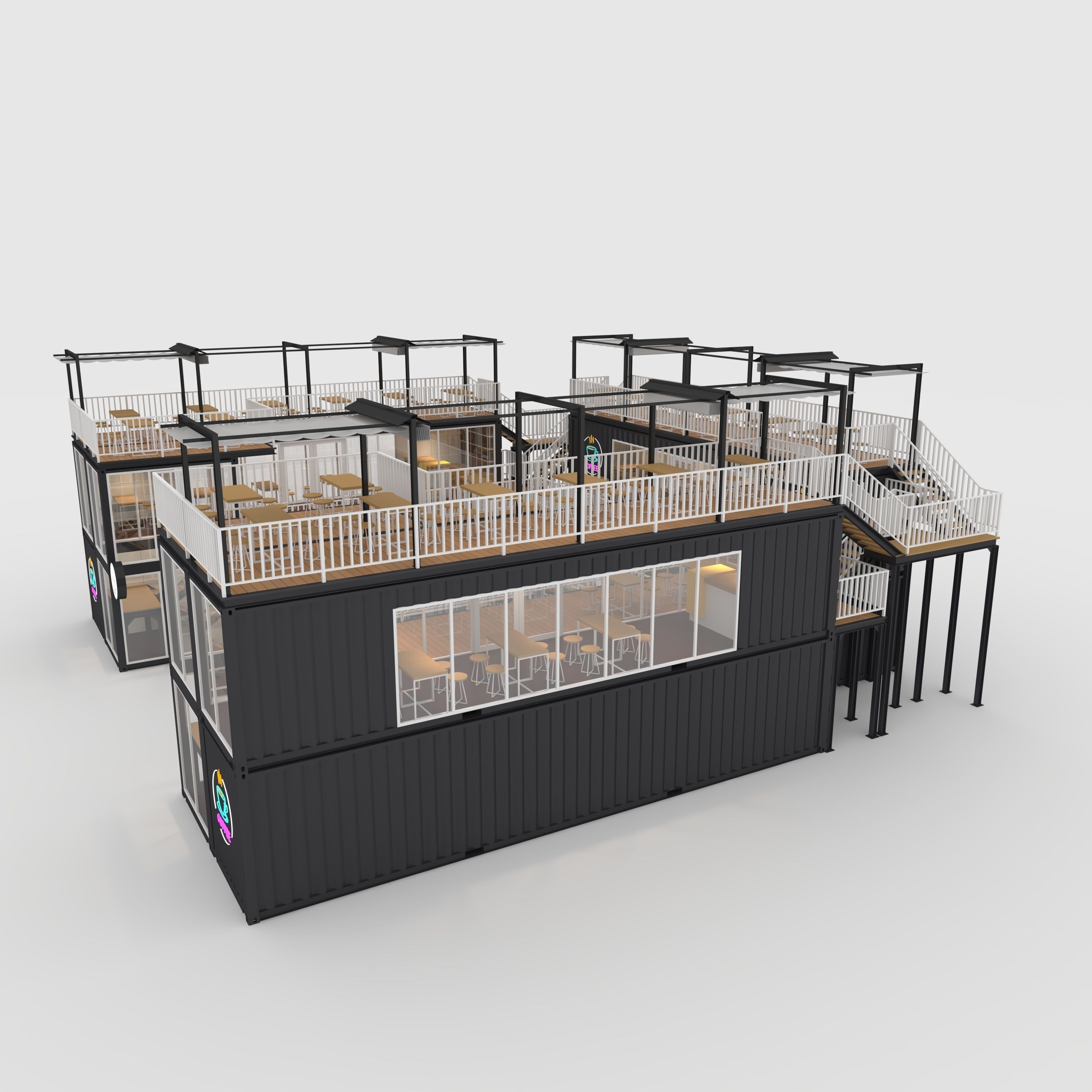 Container Cafe 4 3D model_16