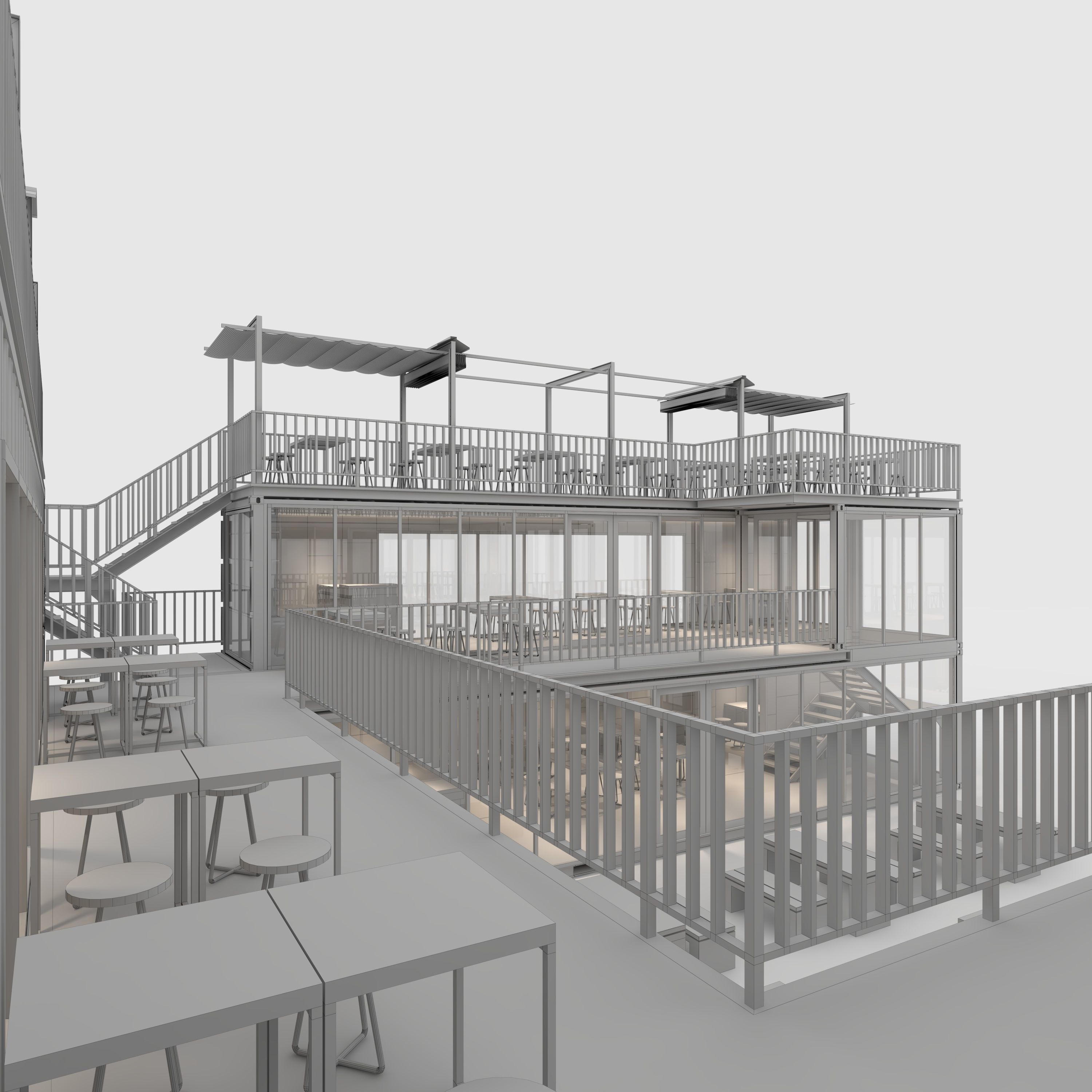 Container Cafe 4 3D model_35