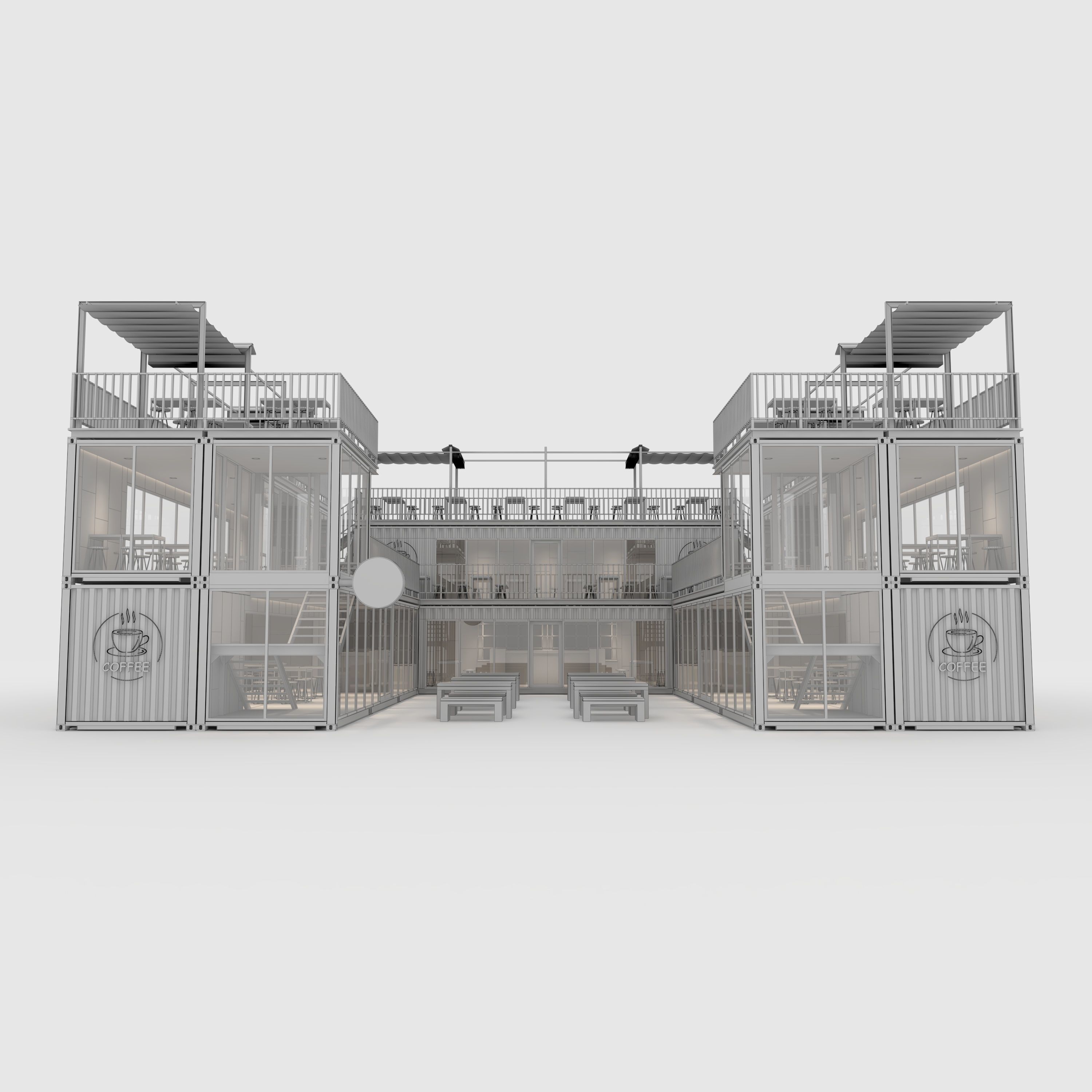Container Cafe 4 3D model_3