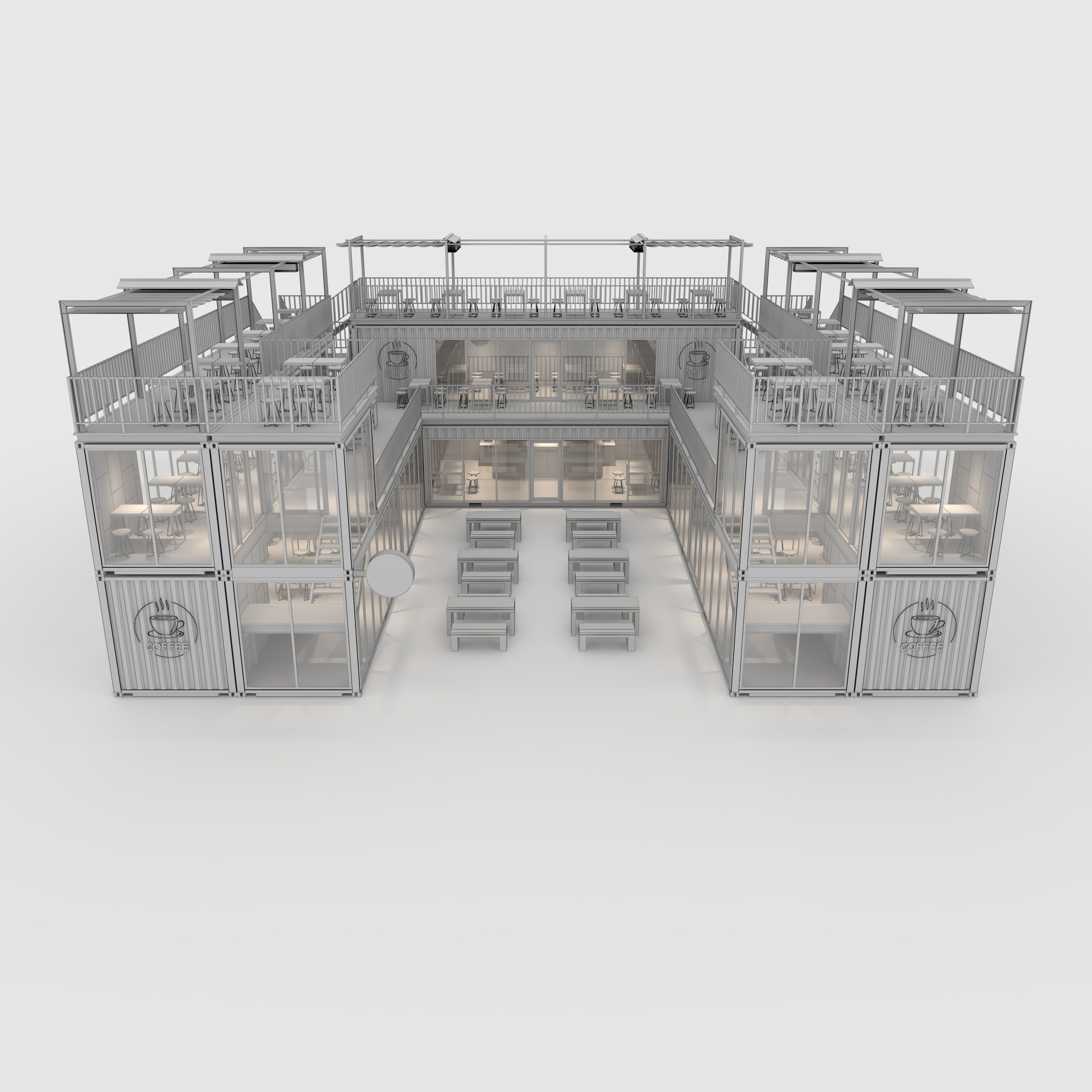 Container Cafe 4 3D model_15