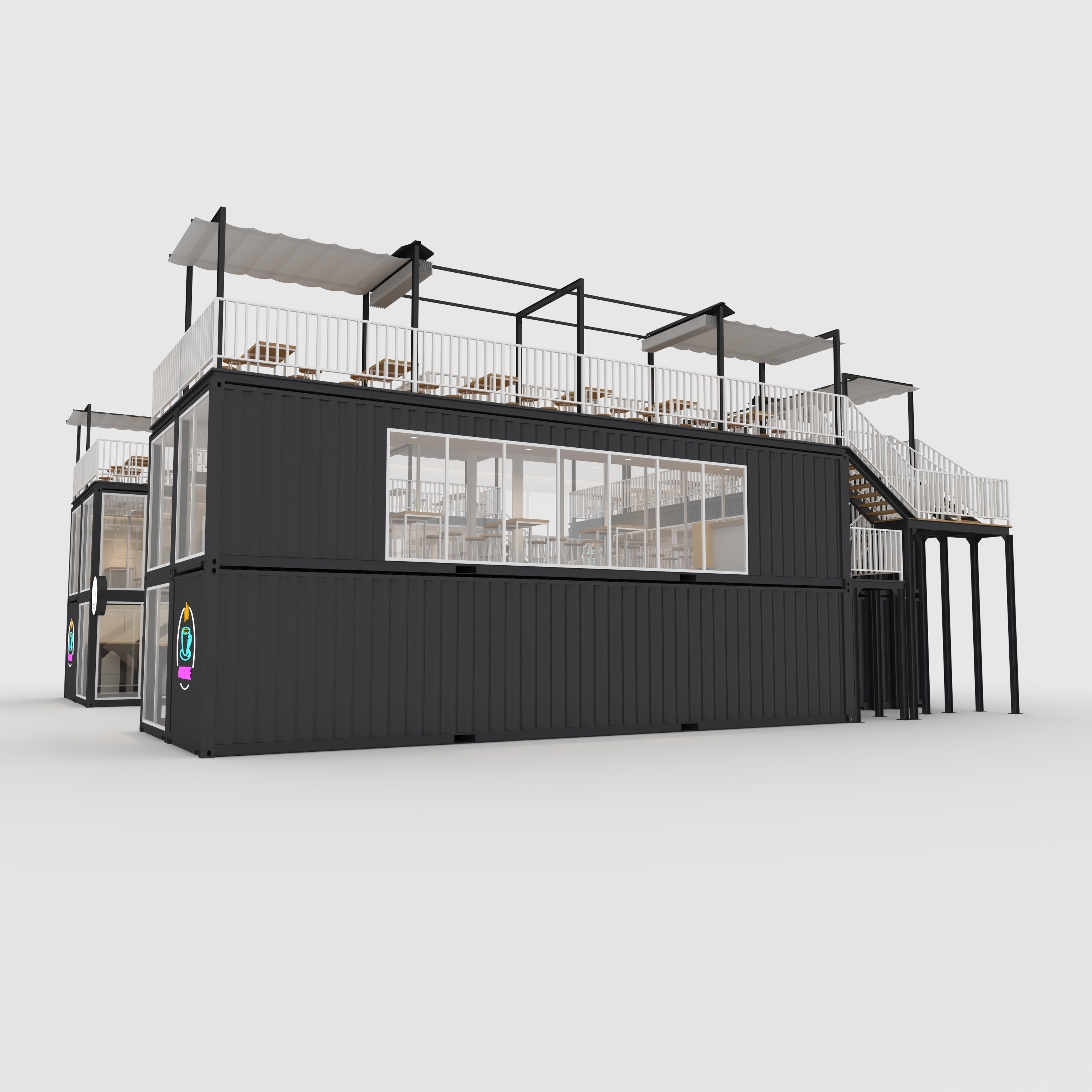Container Cafe 4 3D model_4