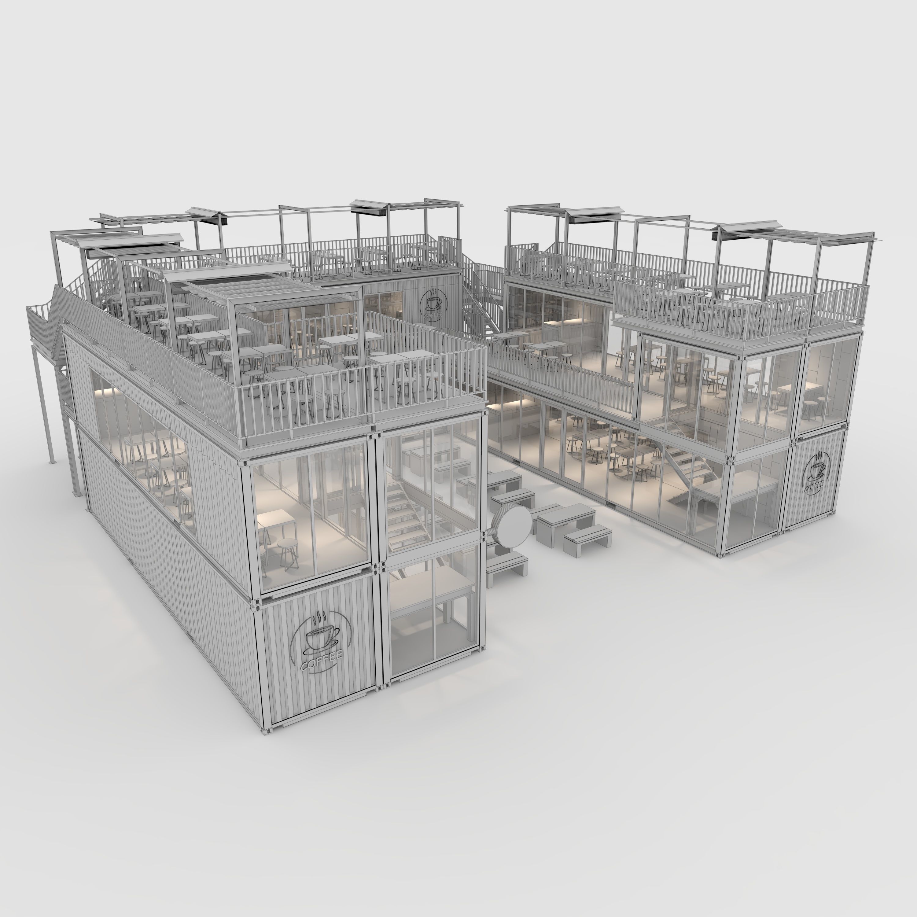 Container Cafe 4 3D model_13