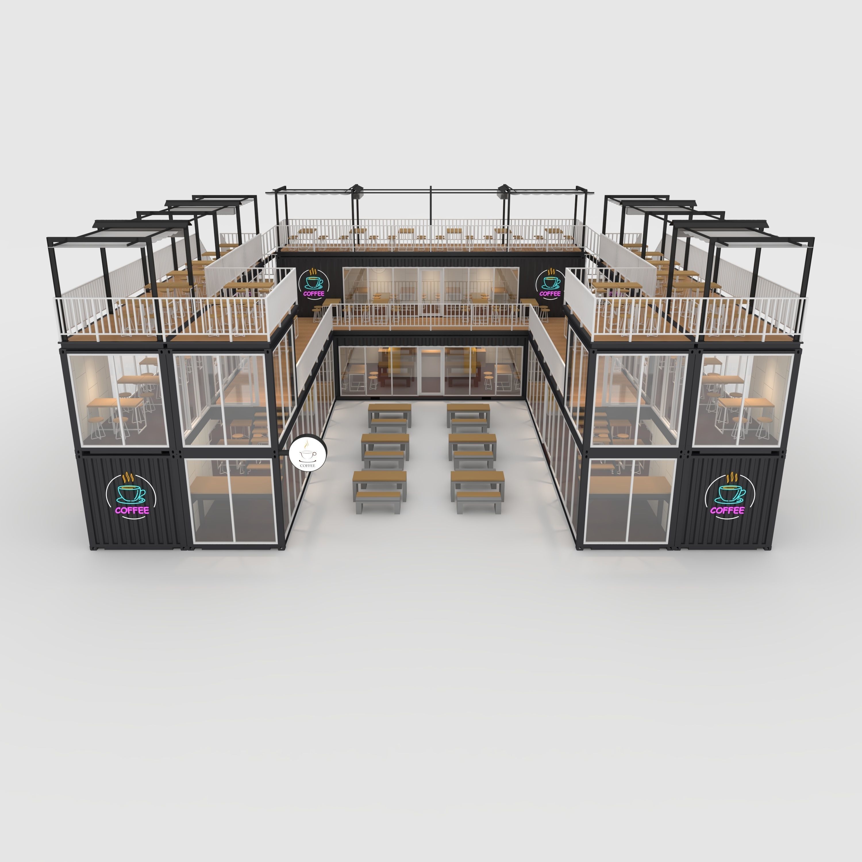 Container Cafe 4 3D model_14