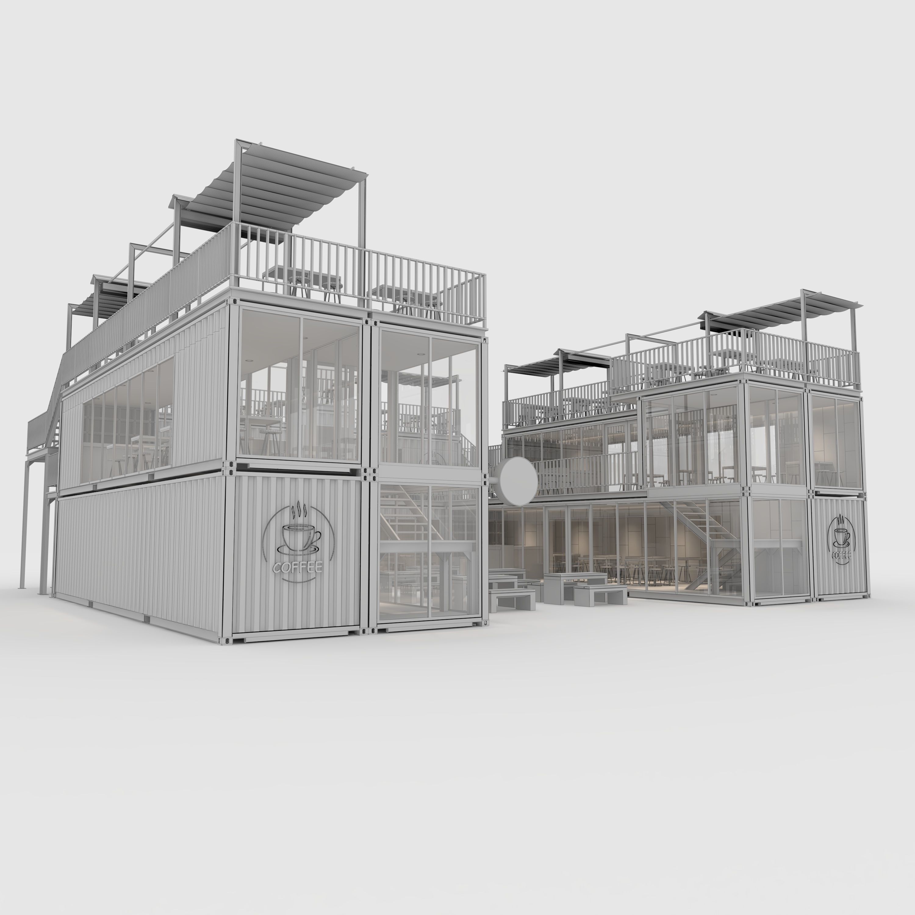 Container Cafe 4 3D model_1