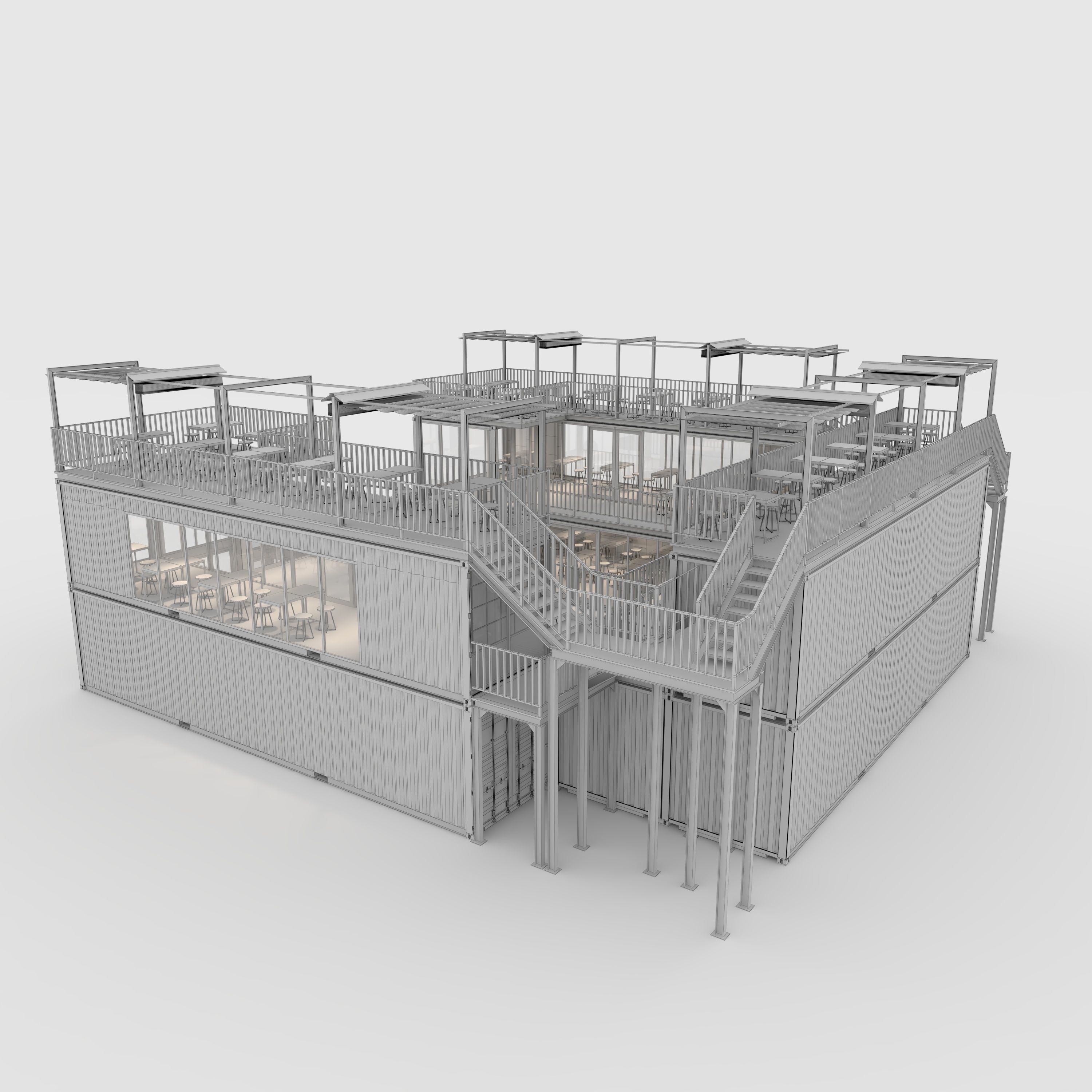 Container Cafe 4 3D model_19
