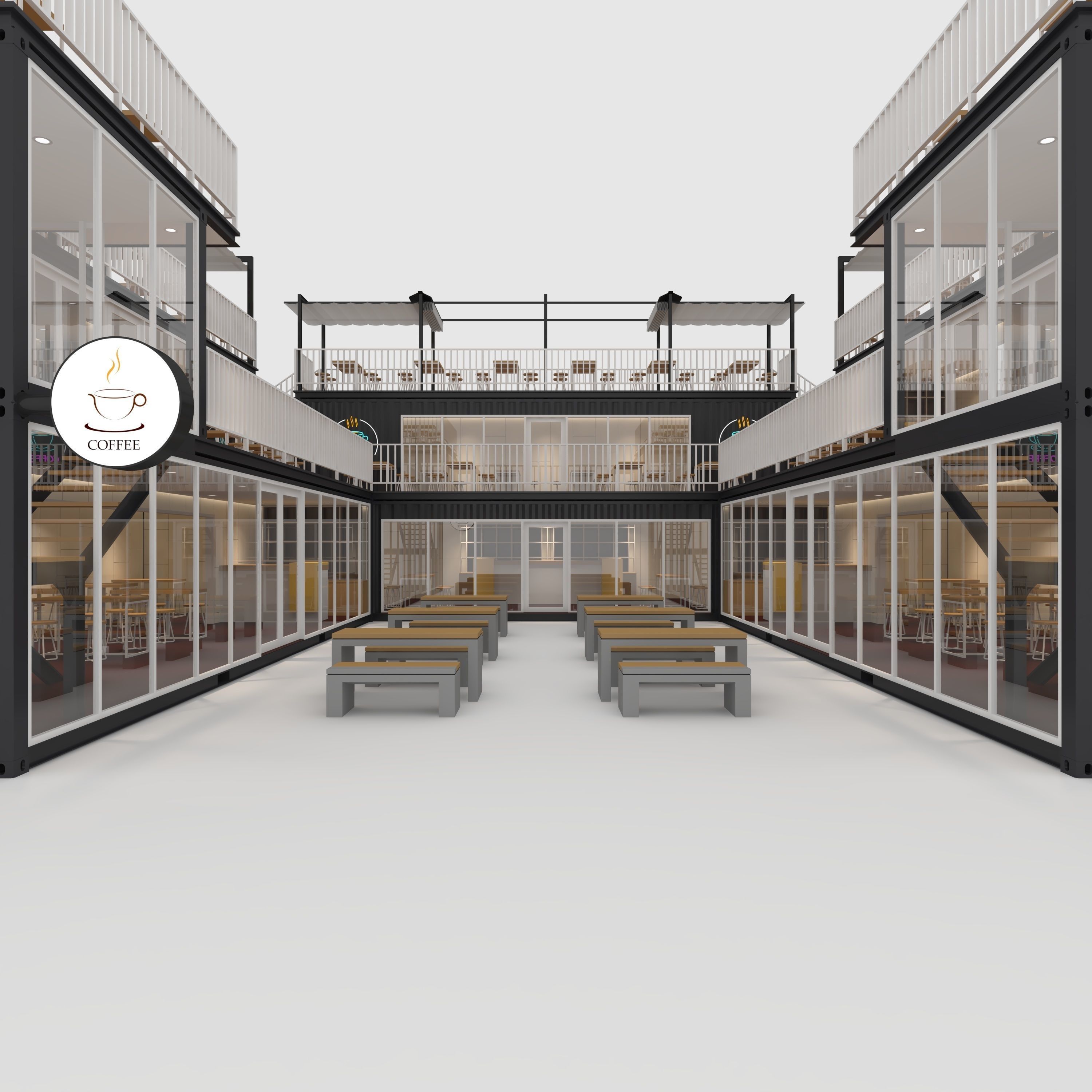 Container Cafe 4 3D model_10