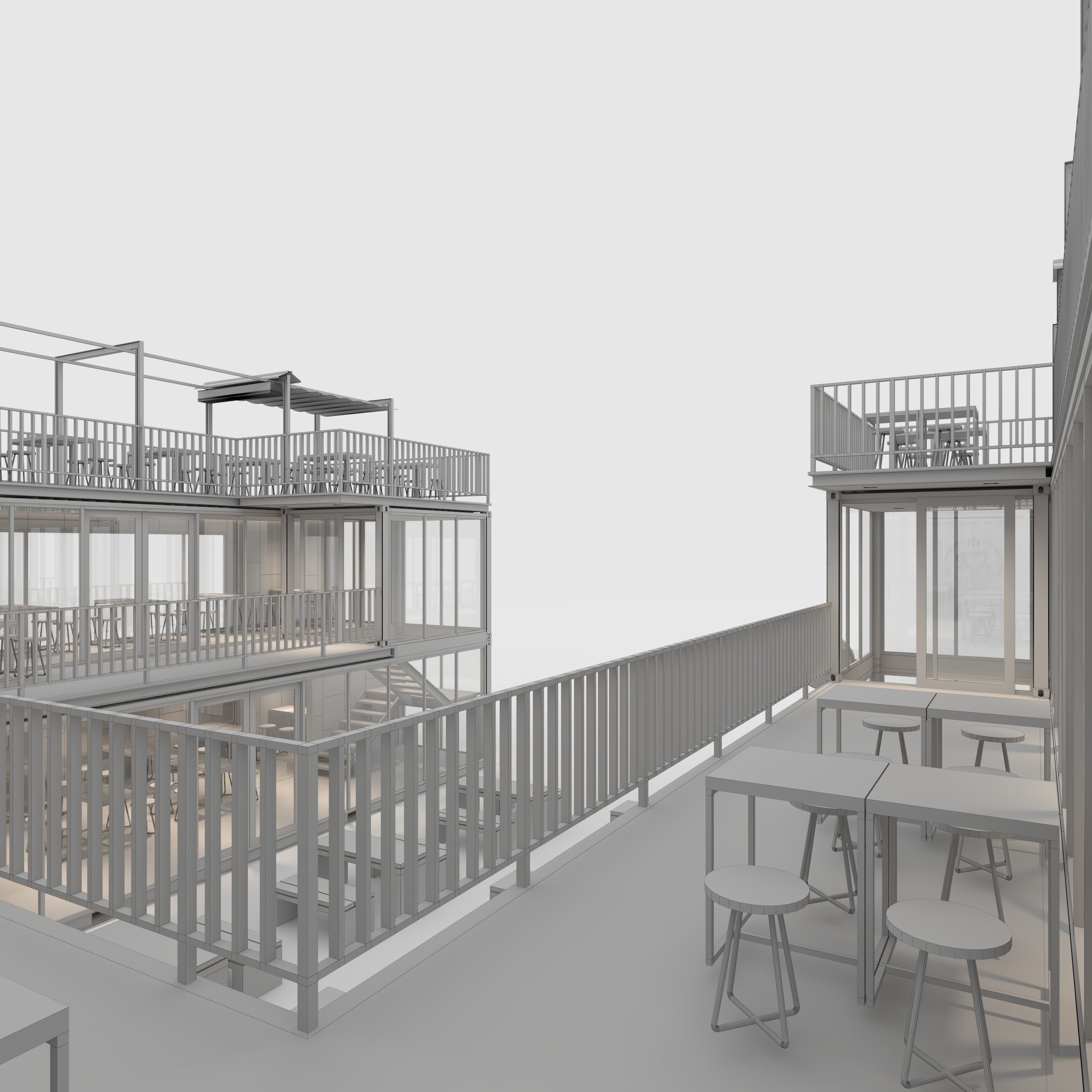 Container Cafe 4 3D model_33