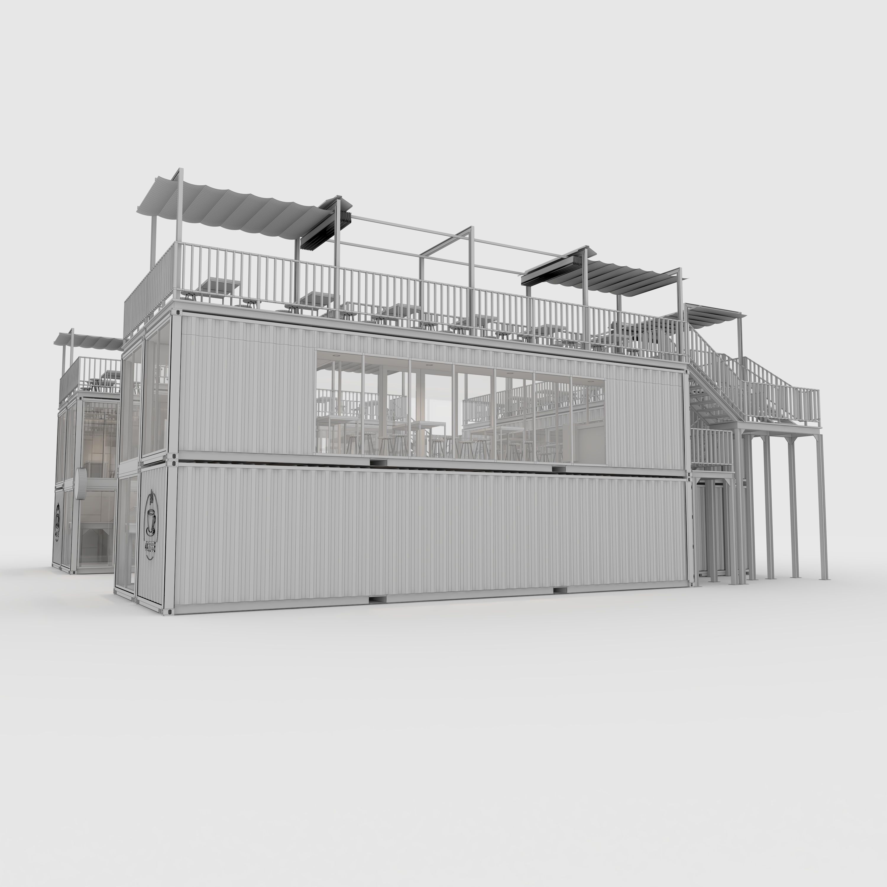 Container Cafe 4 3D model_5