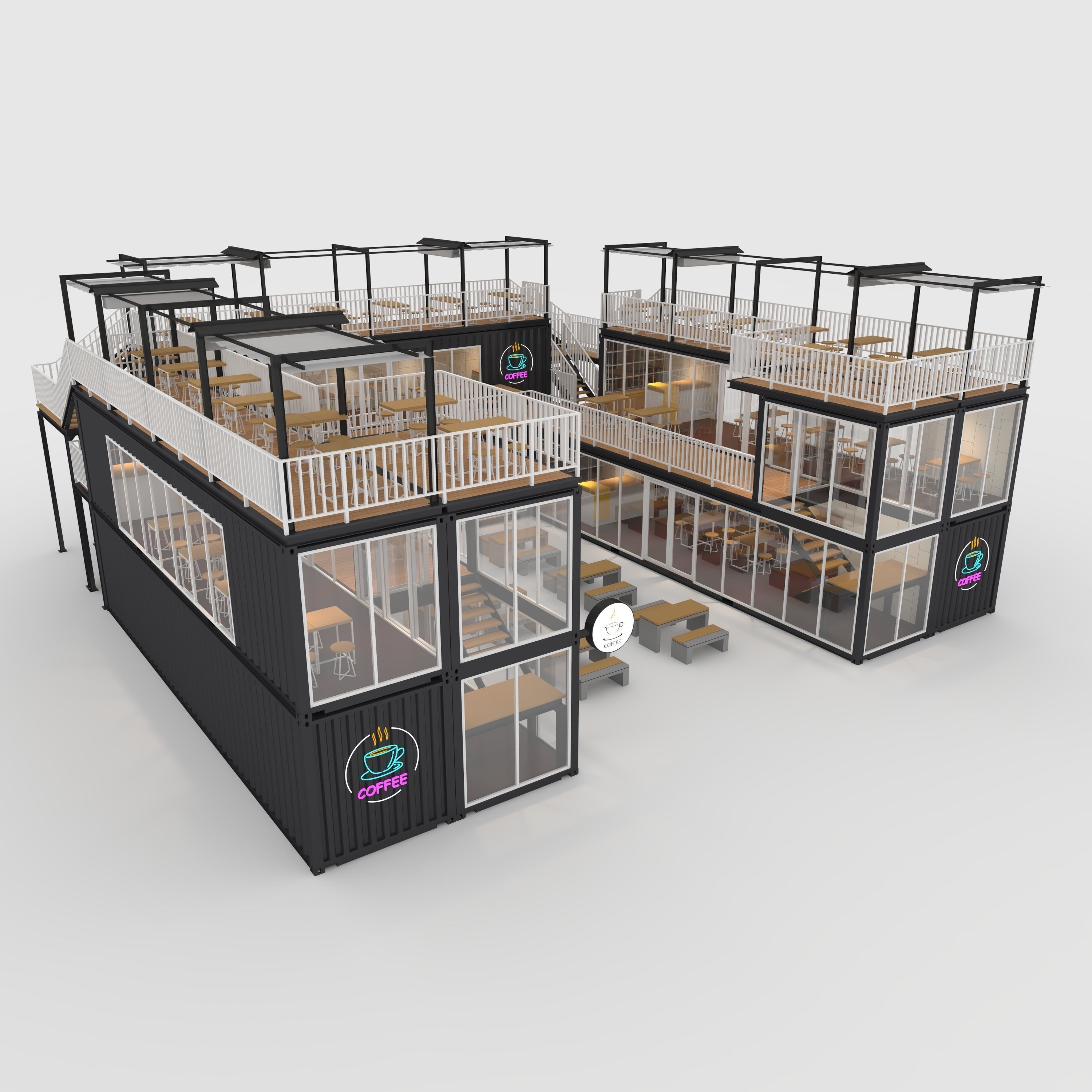 Container Cafe 4 3D model_12