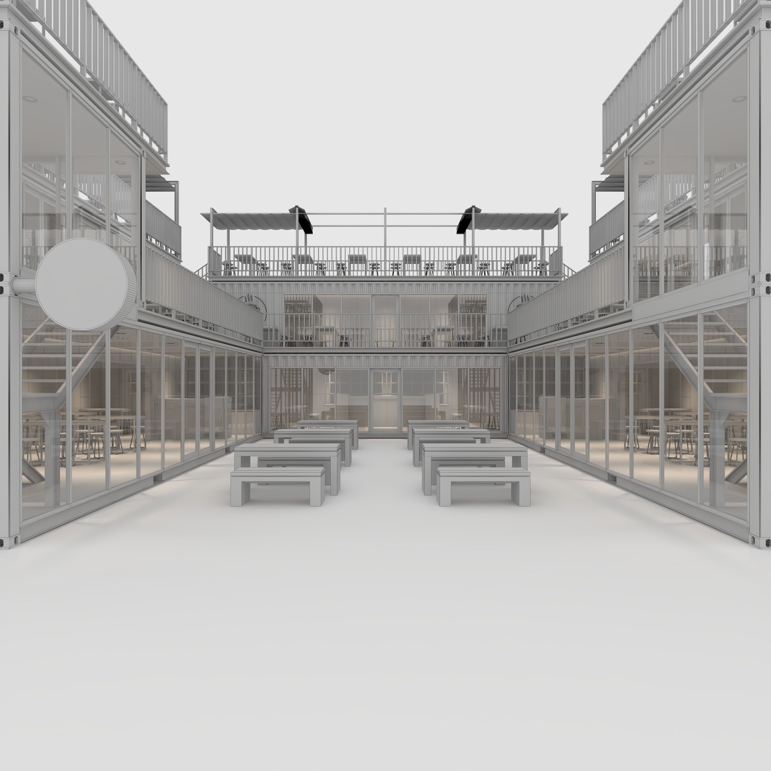 Container Cafe 4 3D model_11