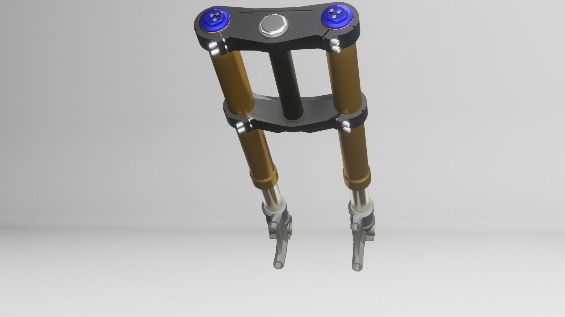 Front Fork uspension Up Side Down for Motorcycle 3D model_3