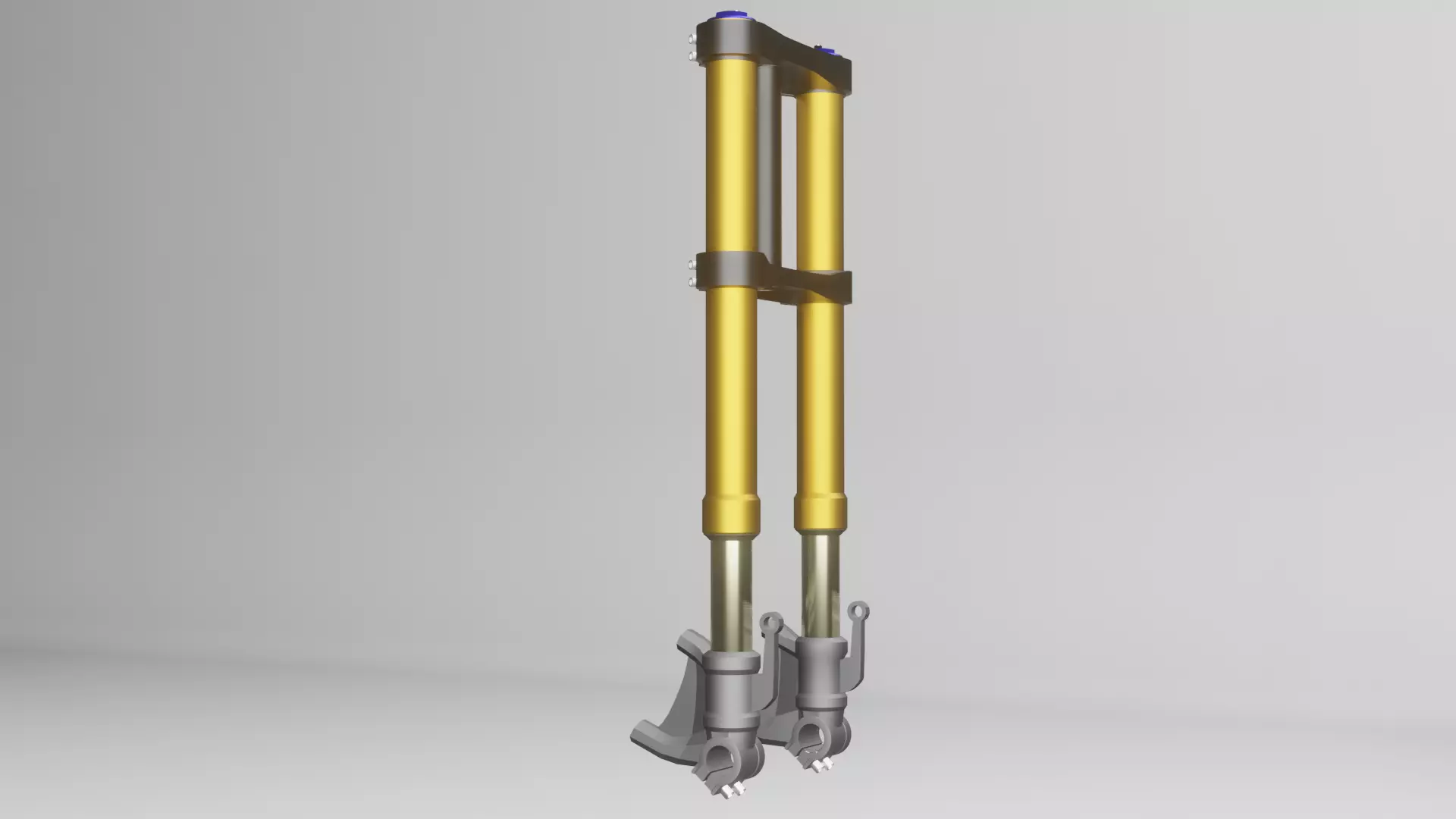 Front Fork uspension Up Side Down for Motorcycle 3D model_0