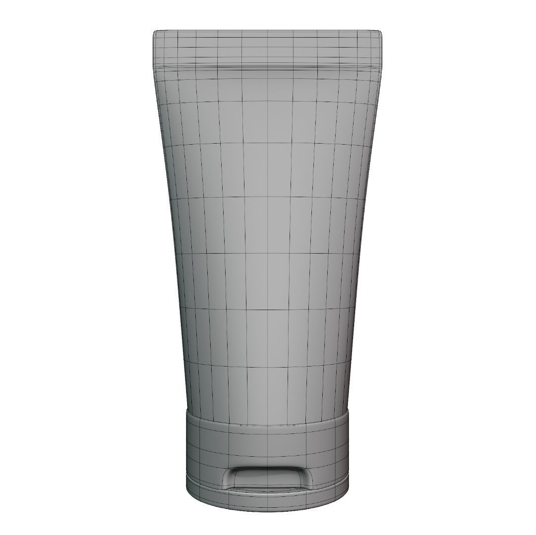 Cream tube 3D model 3D model_3