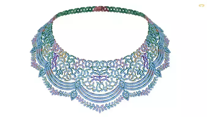 necklace made of colorful beads