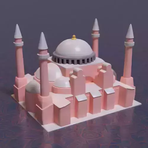 Stylized Hagia Sophia  Low-poly 3D model