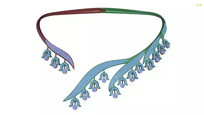 necklaces necklace with flowers