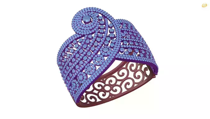 necklace indian ring with diamonds