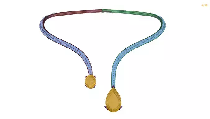 necklace with snake