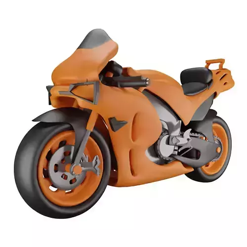 MotoGP Racing Low-poly 3D model