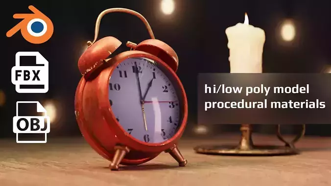 Classic vintage alarm clock