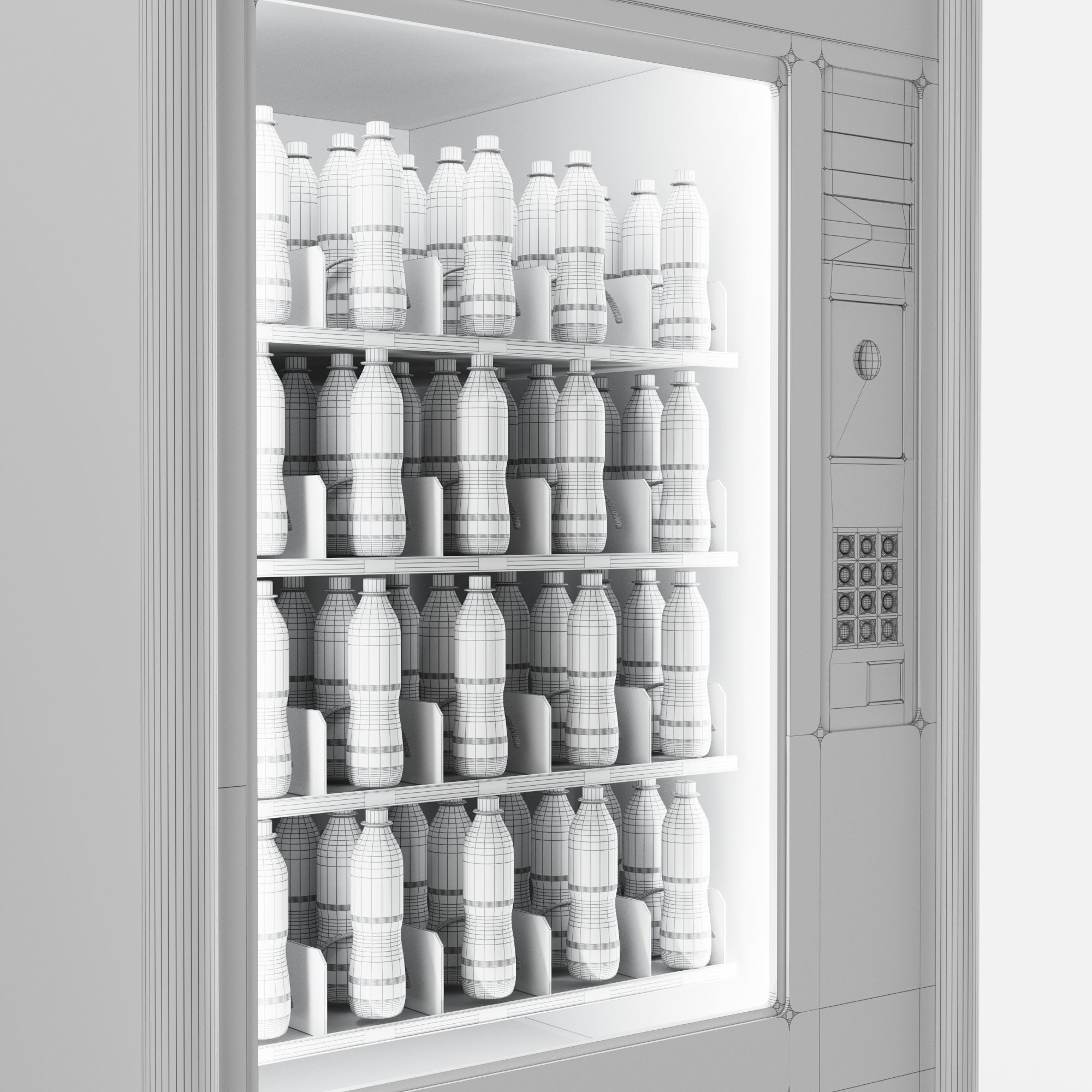 Vending machine - Dispenser - Snack and Drinks 3D model_5