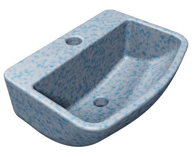 Spectacular Wash Basin Low-poly 3D model_2