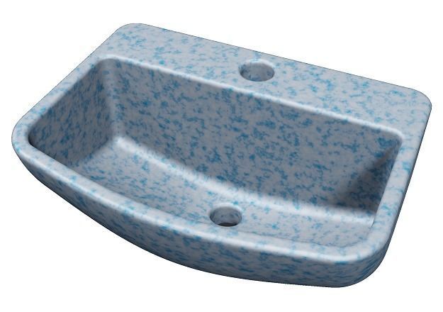 Spectacular Wash Basin Low-poly 3D model_1