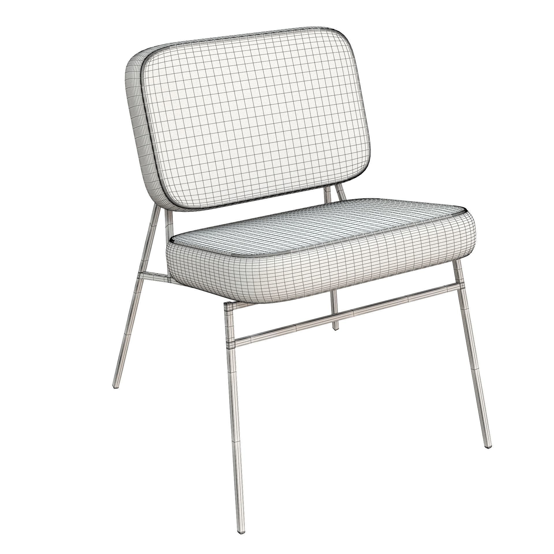 Modern chair 3D model_6