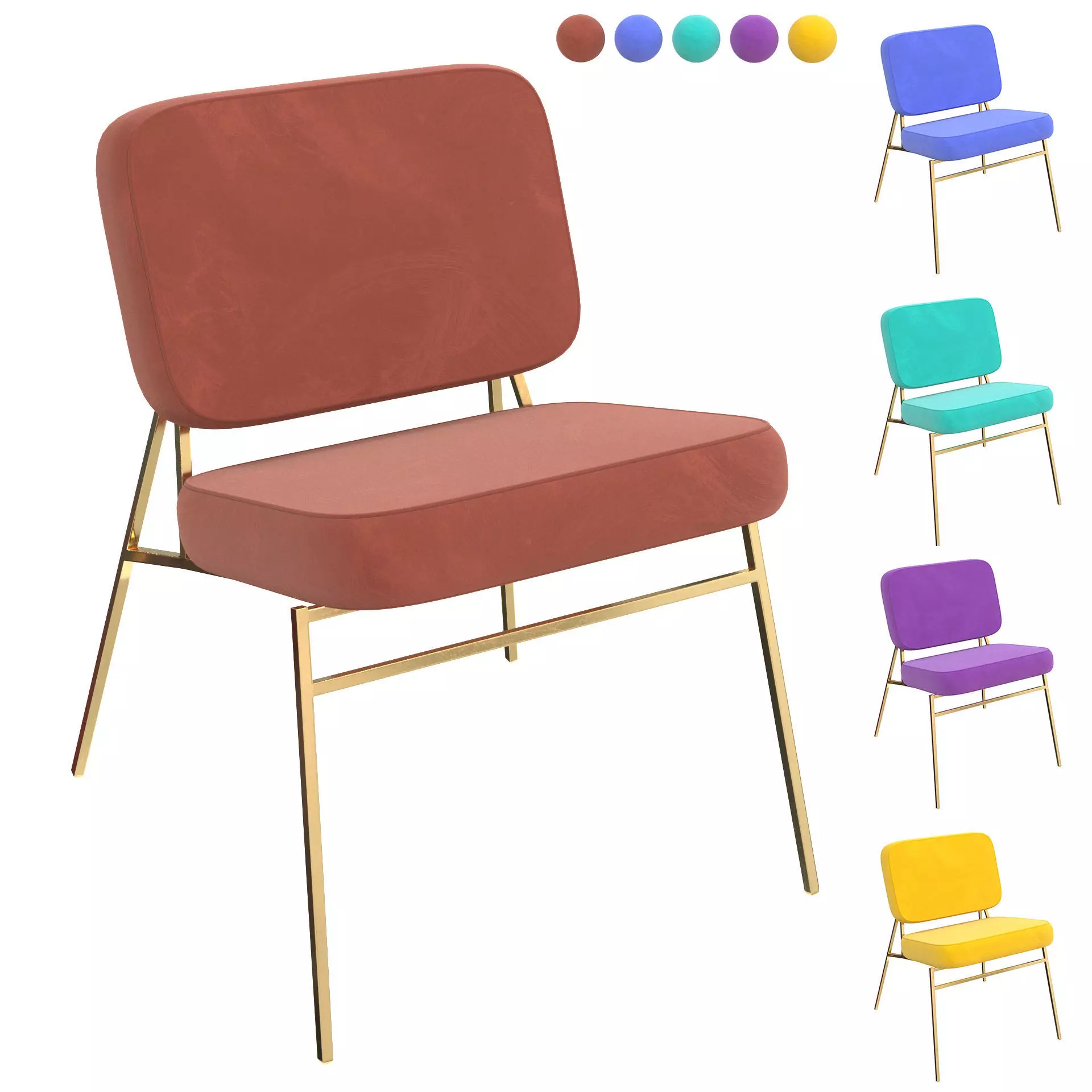 Modern chair 3D model_0