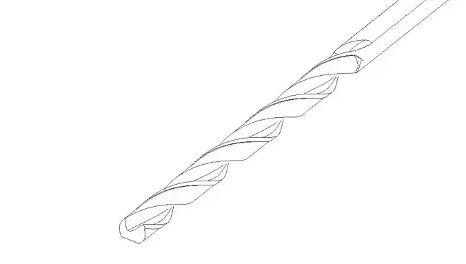 Drill Bit Dental and Veterinary use diameter 2mm - lenght 100mm