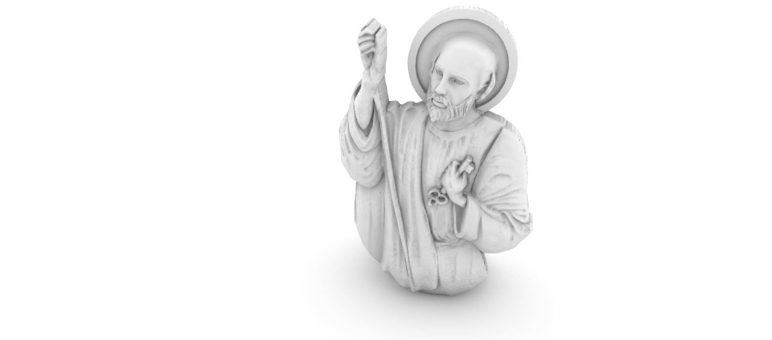 Saint Peter Sao Pedro 3D print model_13