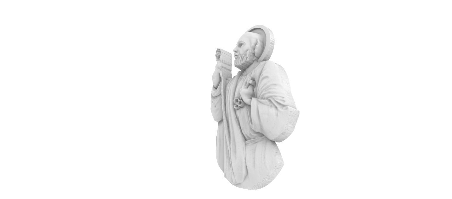 Saint Peter Sao Pedro 3D print model_12