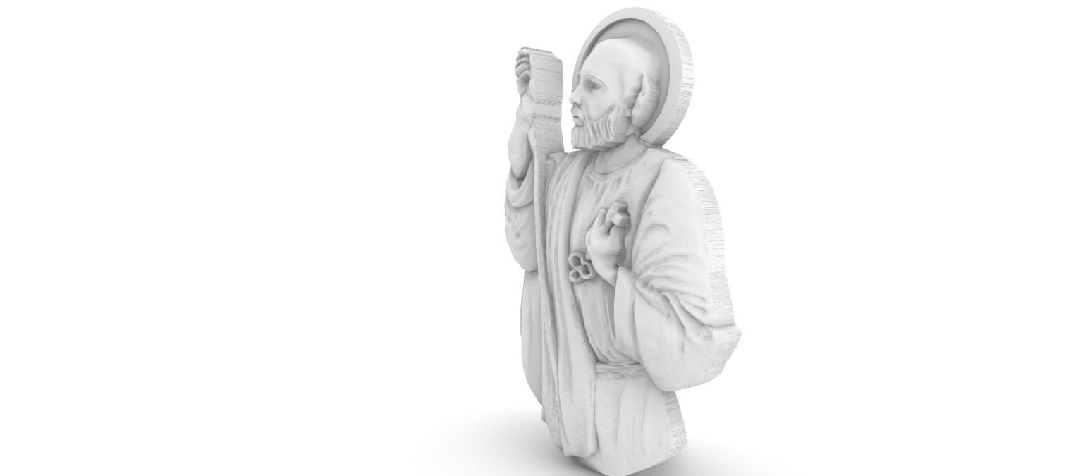 Saint Peter Sao Pedro 3D print model_2