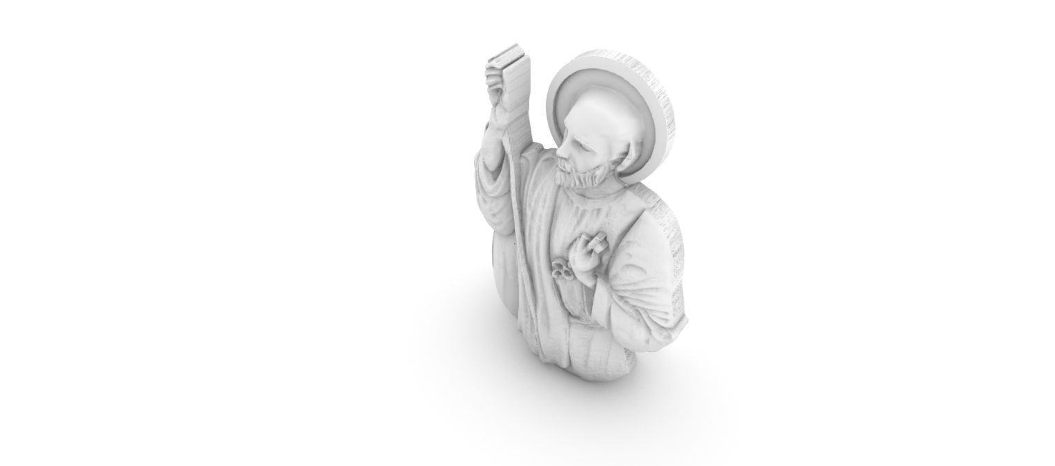 Saint Peter Sao Pedro 3D print model_11