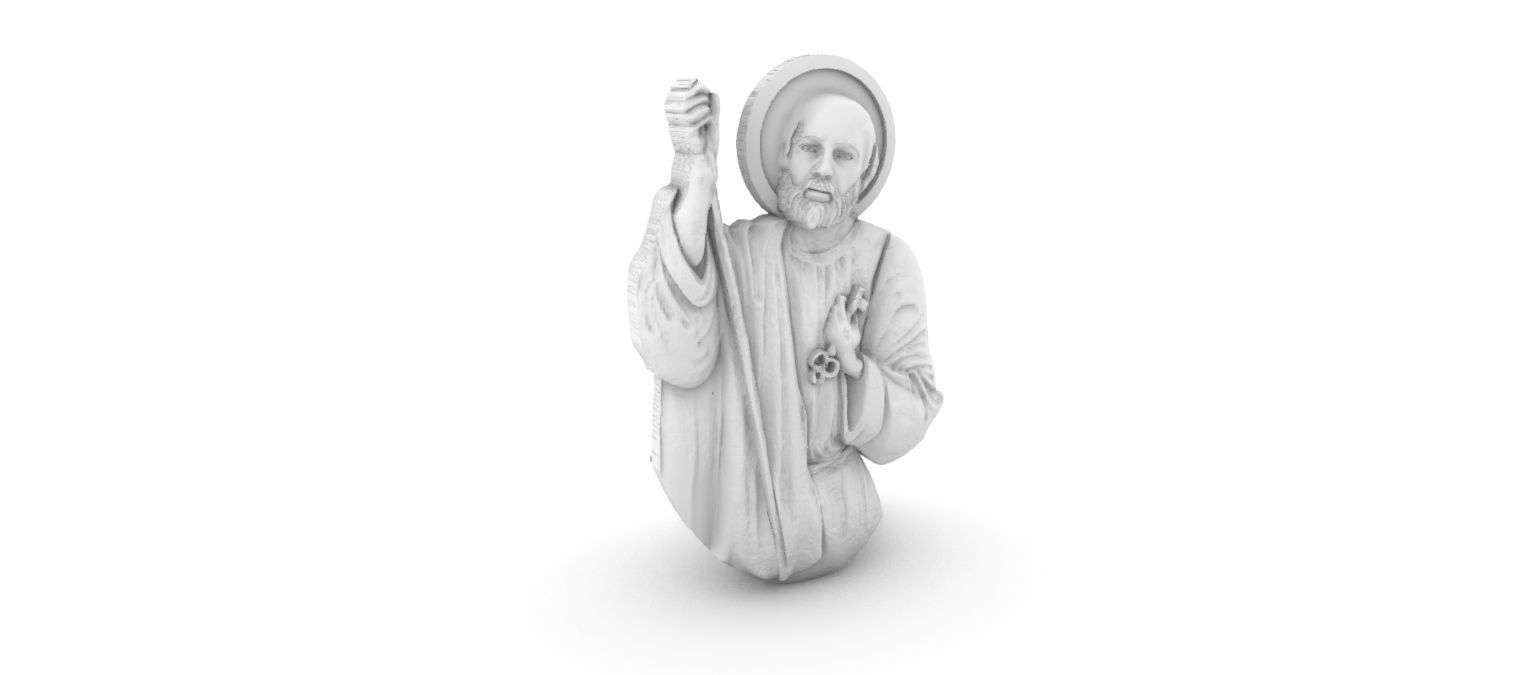Saint Peter Sao Pedro 3D print model_7
