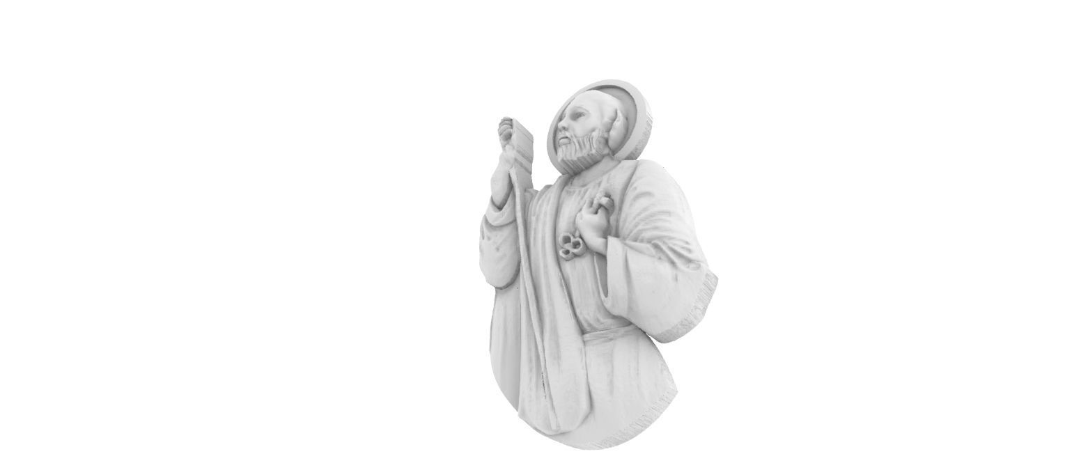 Saint Peter Sao Pedro 3D print model_9