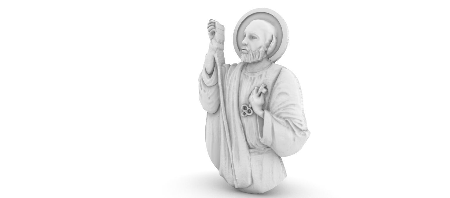 Saint Peter Sao Pedro 3D print model_1