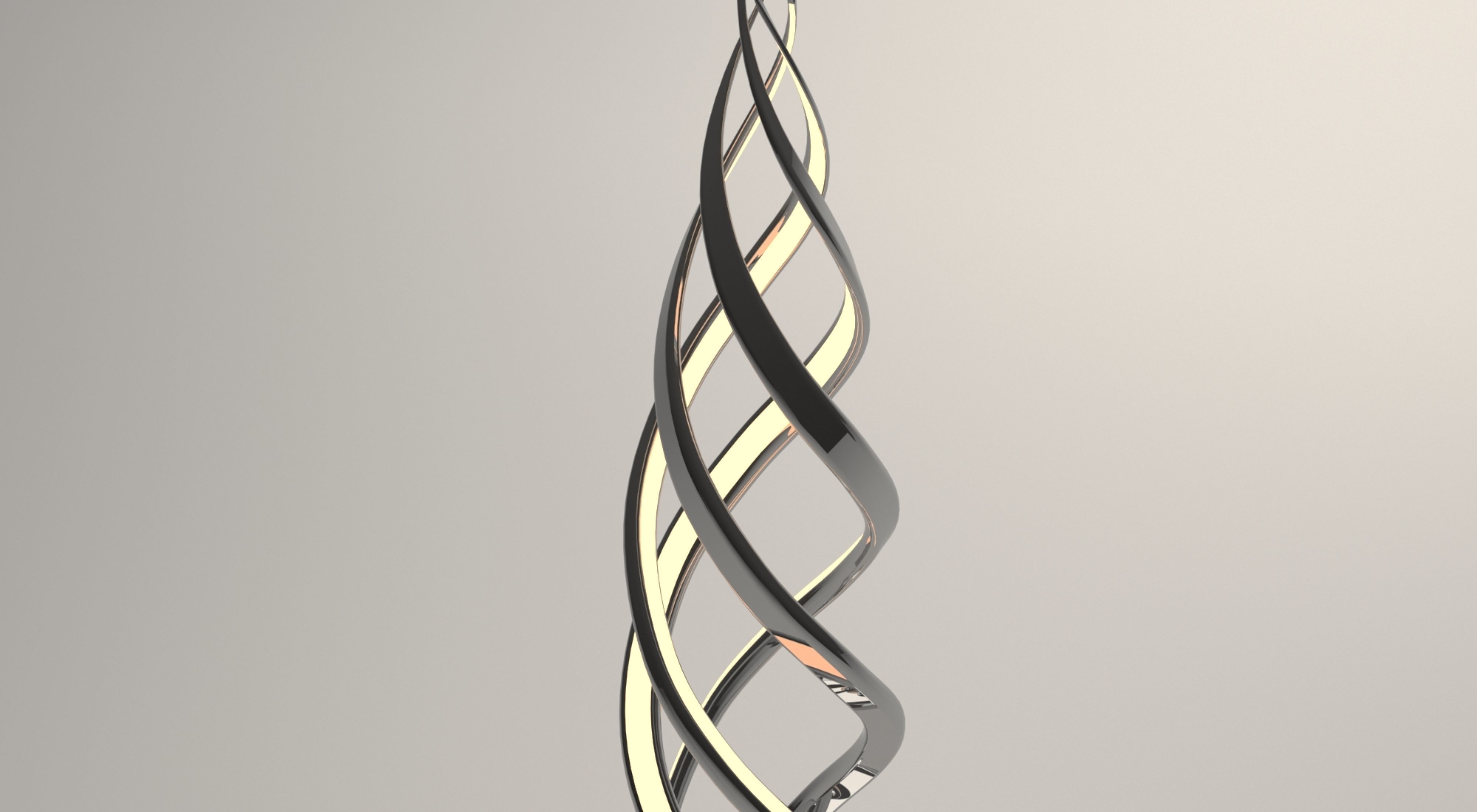 Spiral lamp 3D model_3
