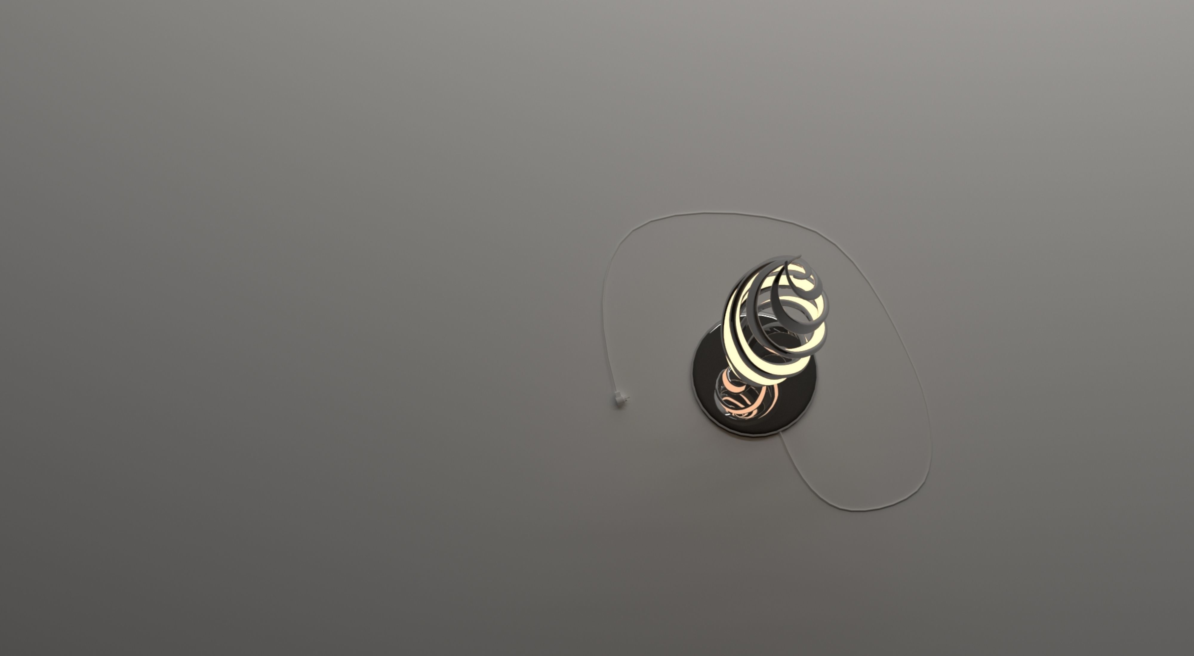 Spiral lamp 3D model_4