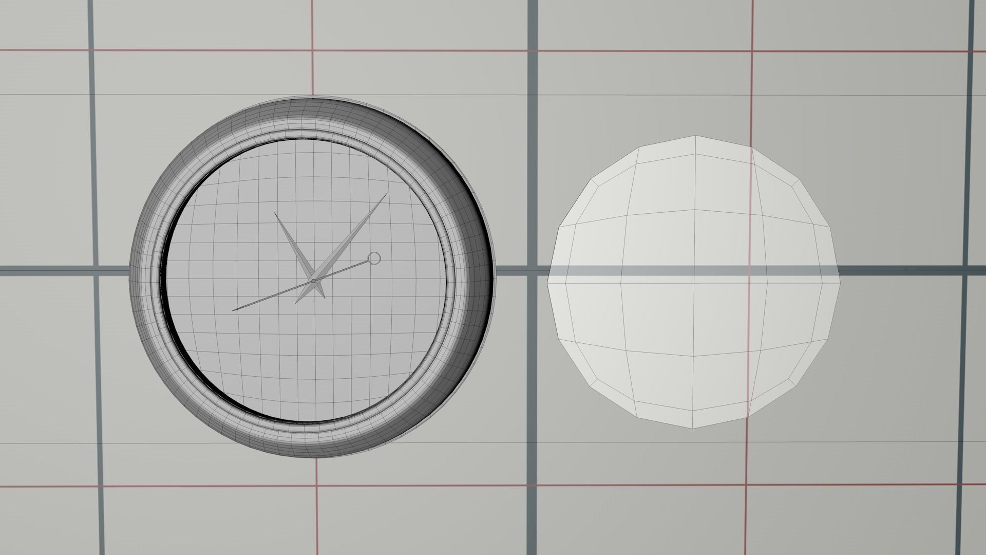 Wall clocks PBR low-poly 3D Model Low-poly 3D model_8