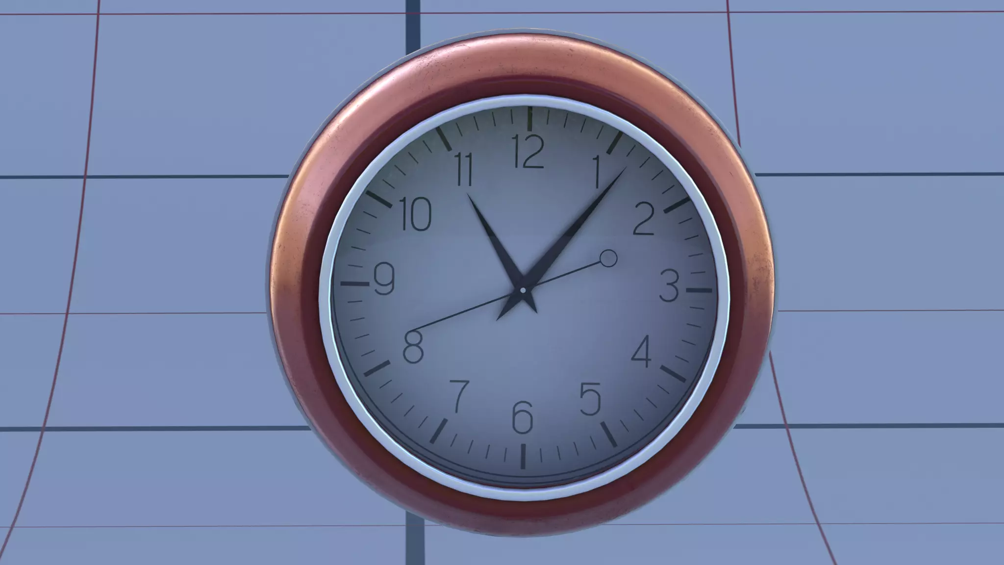 Wall clocks PBR low-poly 3D Model Low-poly 3D model_0