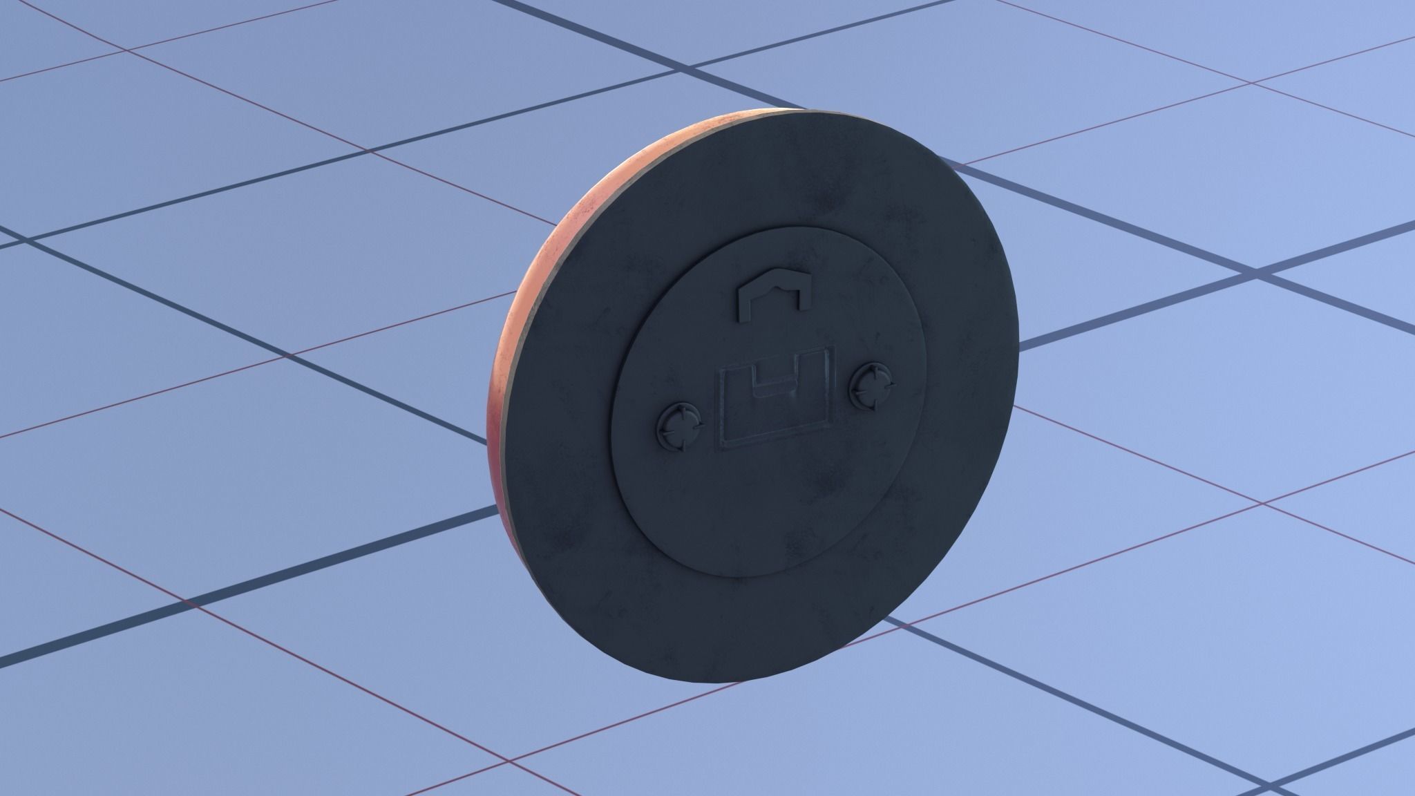 Wall clocks PBR low-poly 3D Model Low-poly 3D model_6