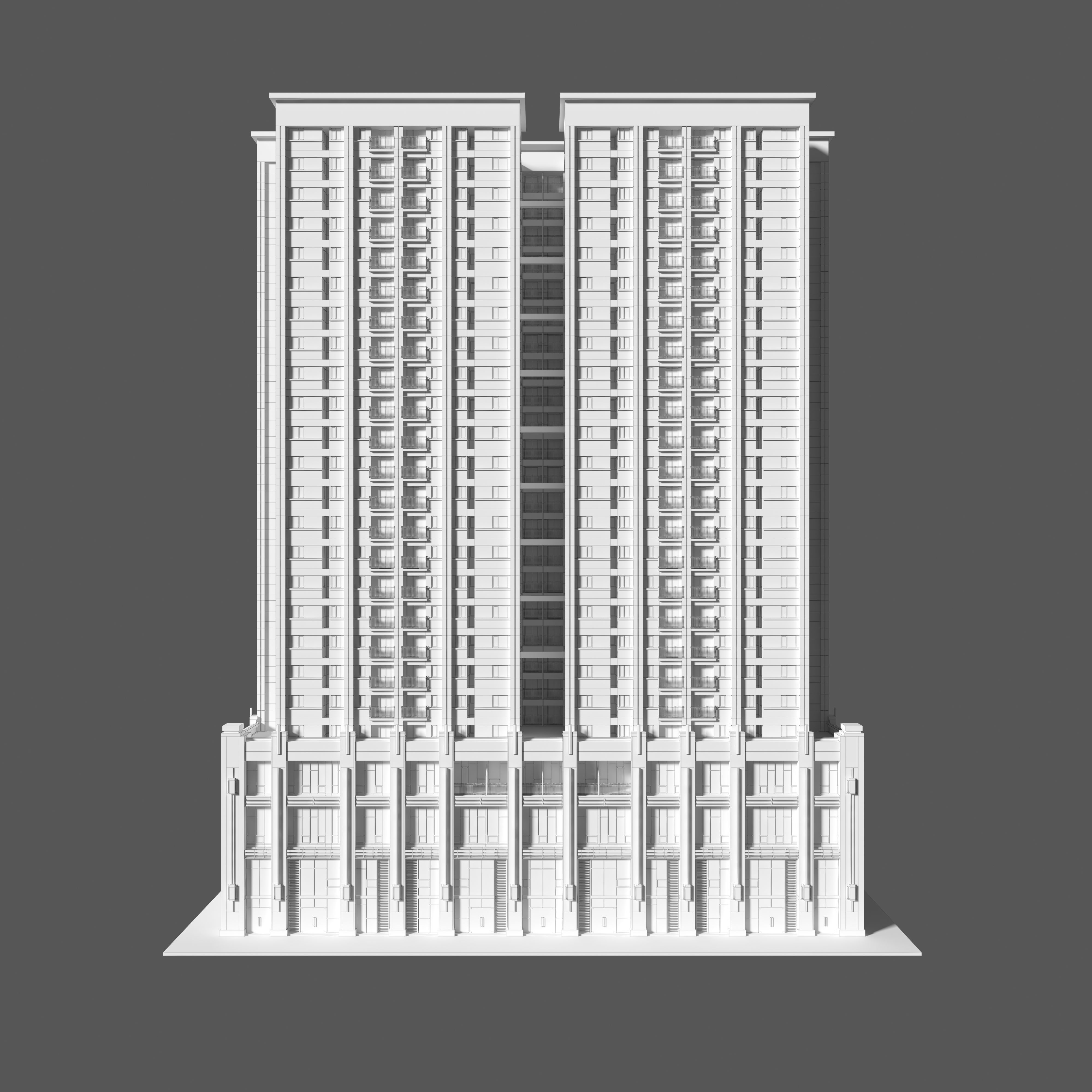 Tower Apartment 1 3D model_3