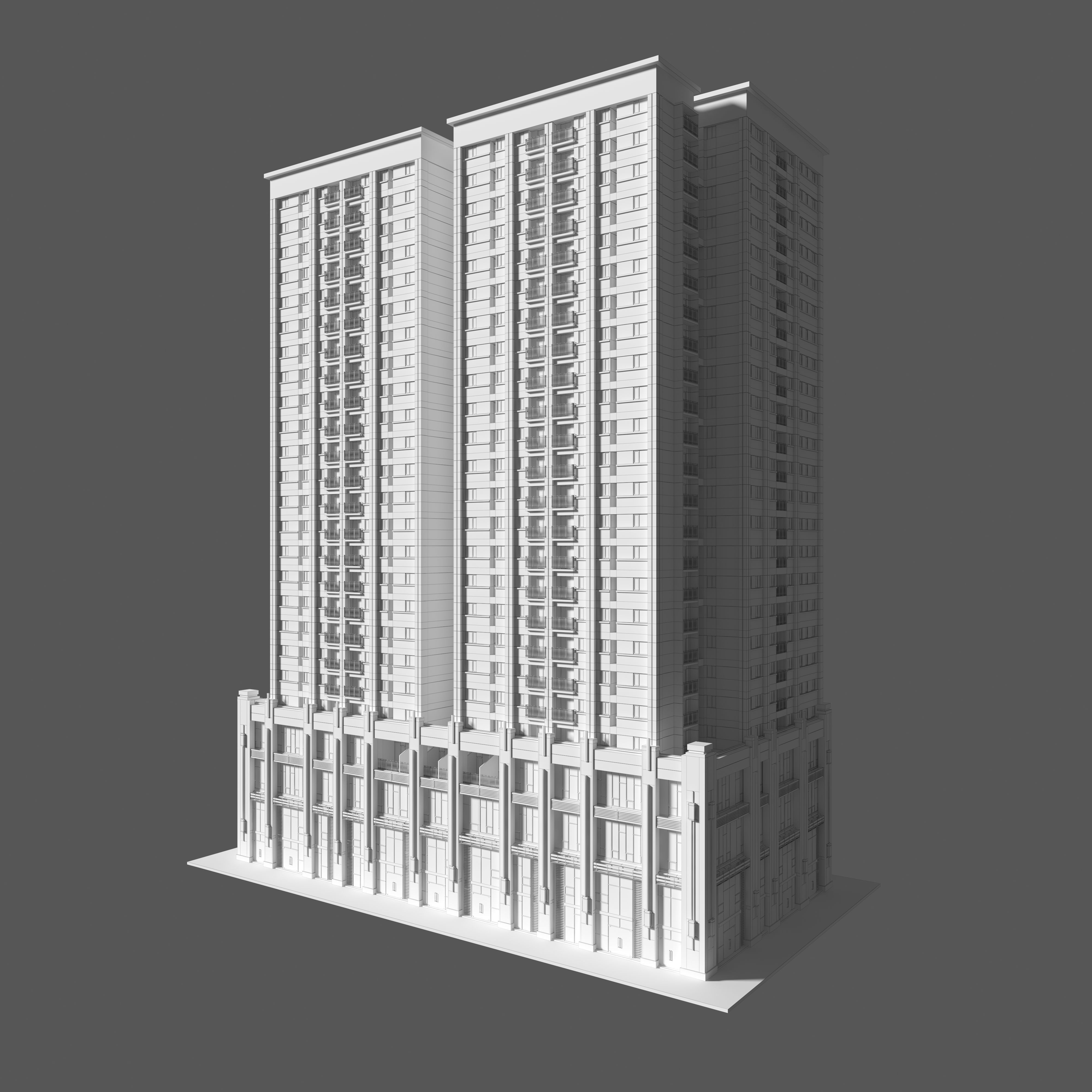 Tower Apartment 1 3D model_5