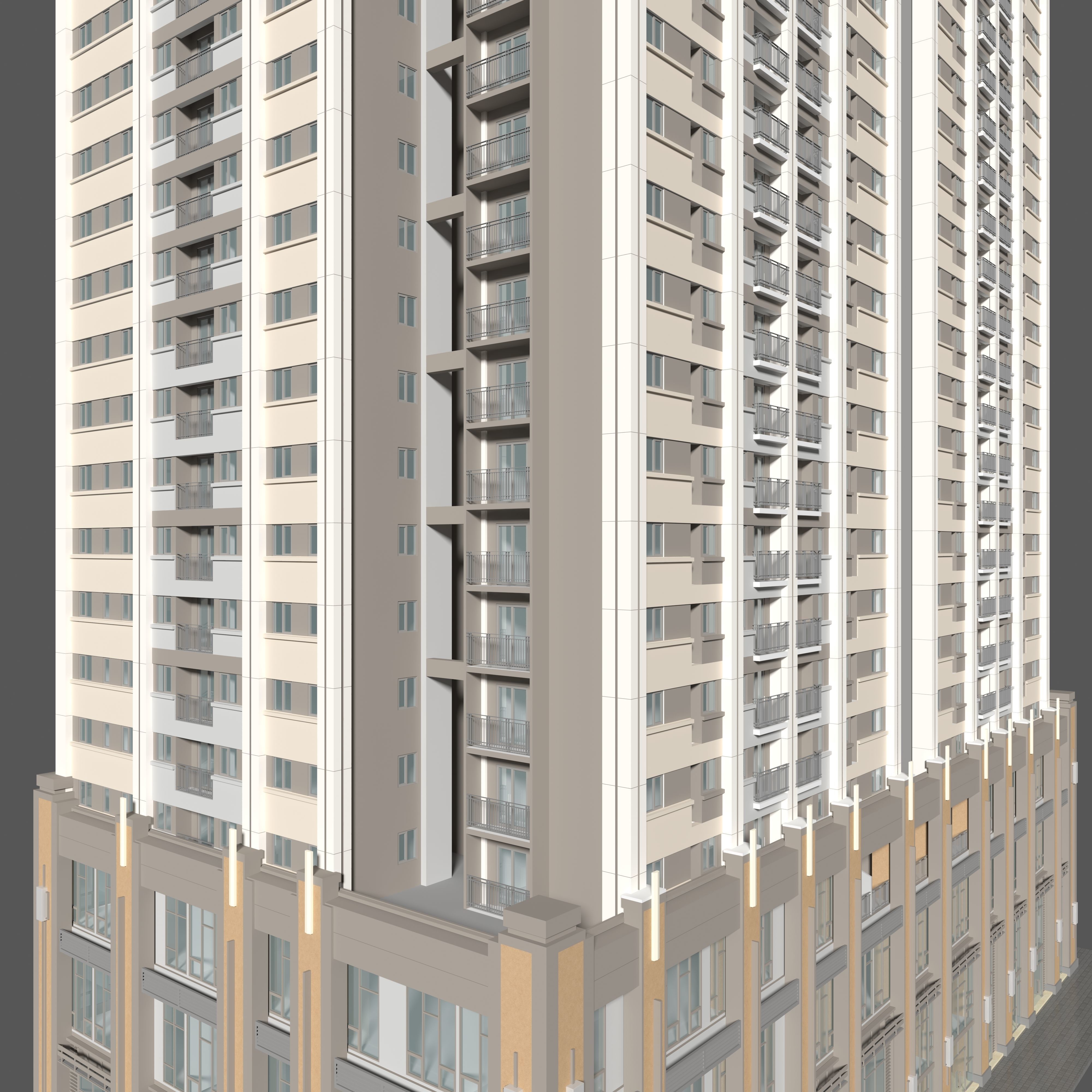 Tower Apartment 1 3D model_14
